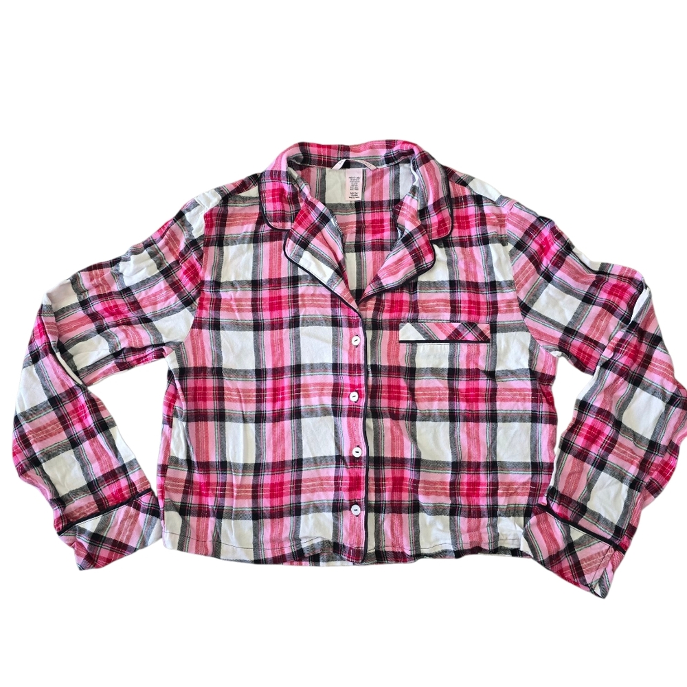 Victoria's Secret Pink and Black Top Pajamas